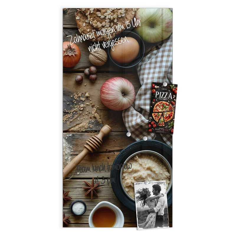 Magnettafel - Backzutaten im Herbst