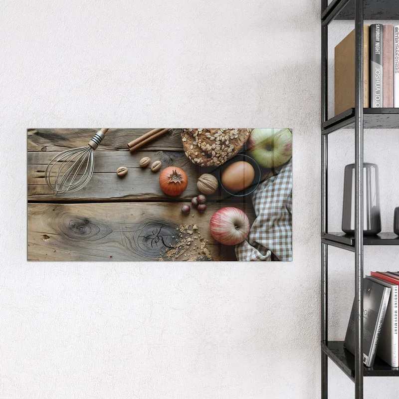 Magnettafel - Backzutaten im Herbst