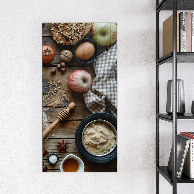 Magnettafel - Backzutaten im Herbst