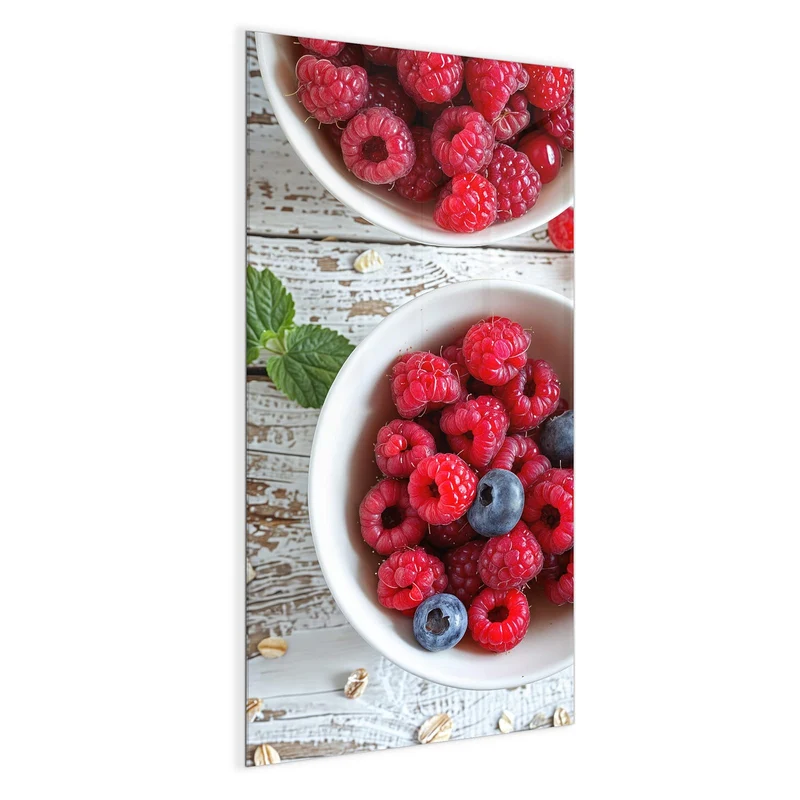 Magnettafel - Beeren und Haferflocken