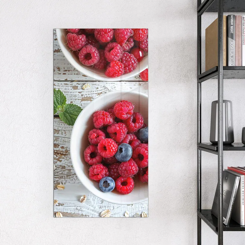Magnettafel - Beeren und Haferflocken