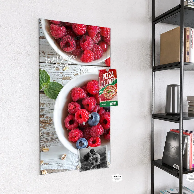 Magnettafel - Beeren und Haferflocken
