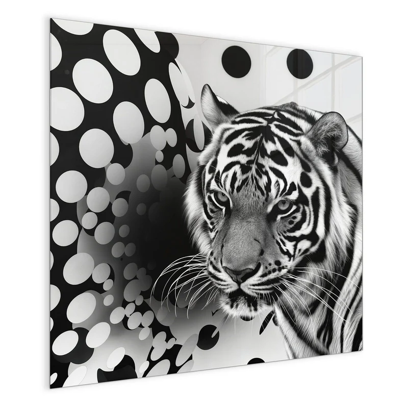 Magnettafel - Tiger und Kreise