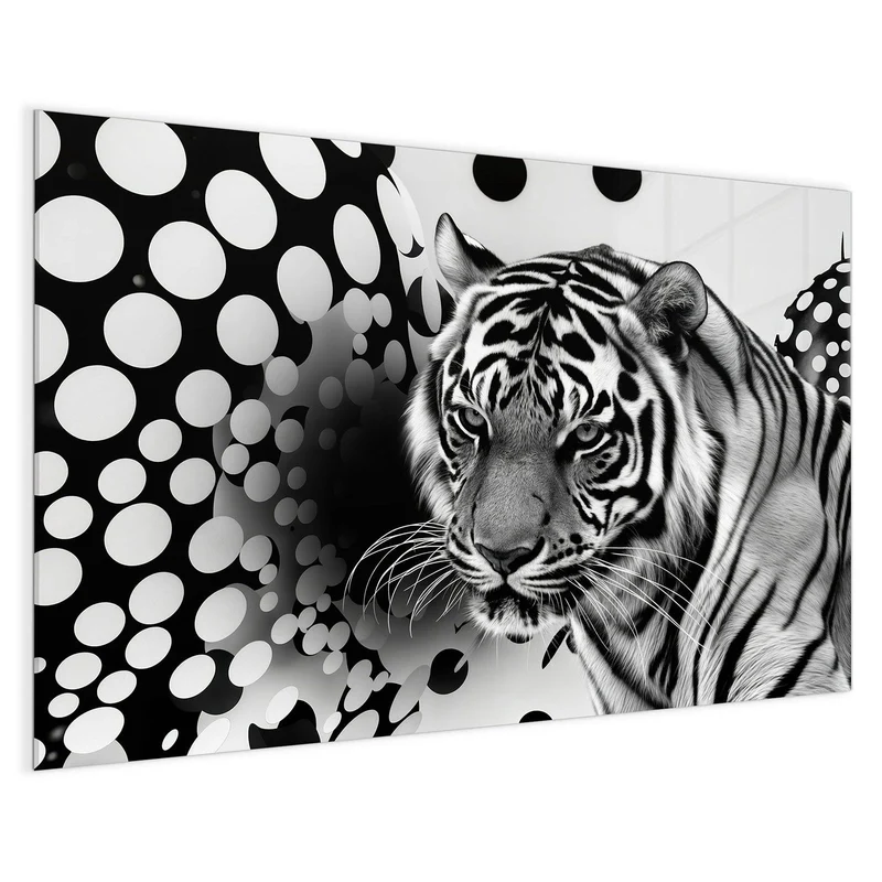 Magnettafel - Tiger und Kreise