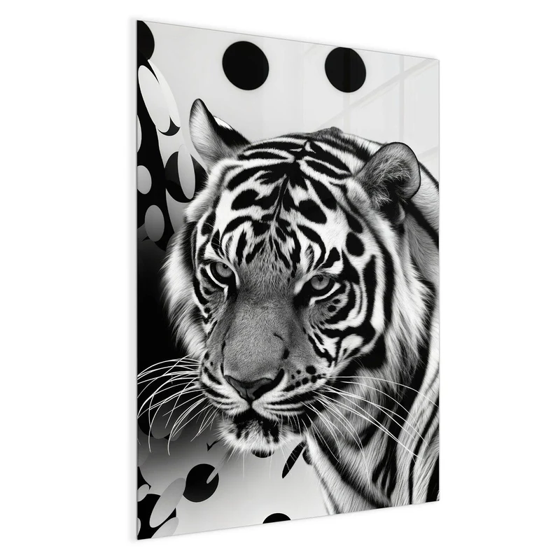 Magnettafel - Tiger und Kreise
