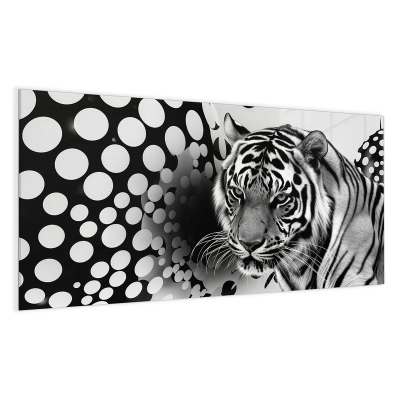 Magnettafel - Tiger und Kreise