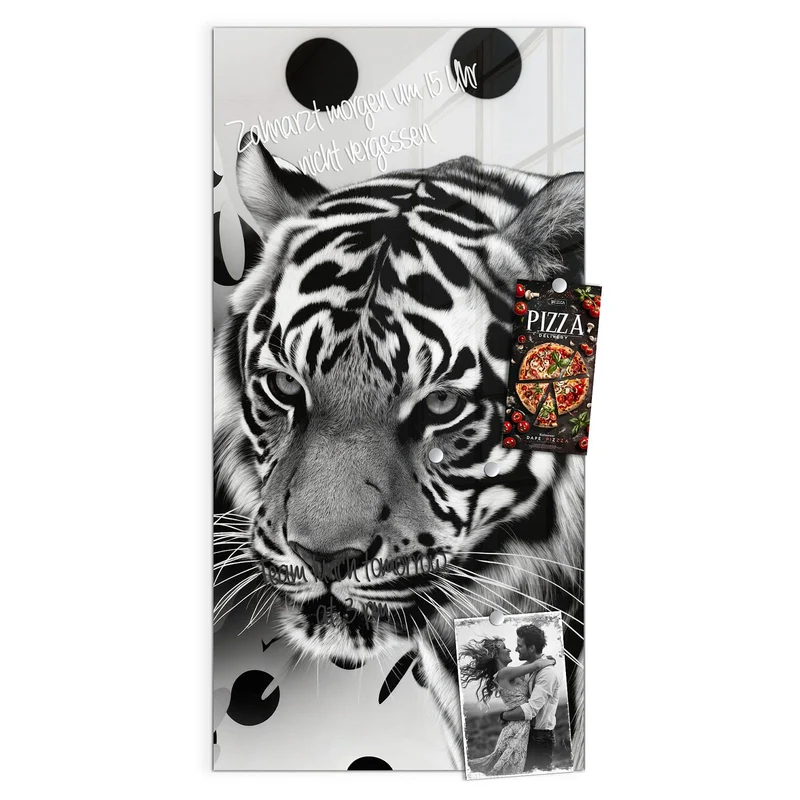 Magnettafel - Tiger und Kreise
