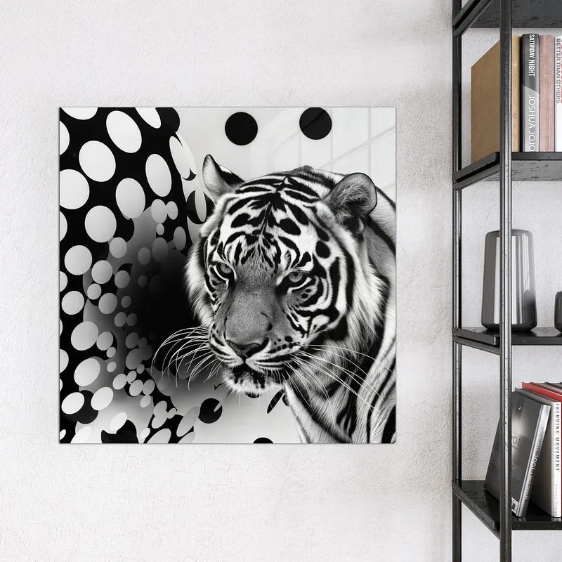 Magnettafel - Tiger und Kreise