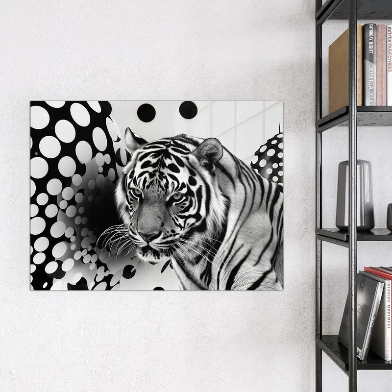 Magnettafel - Tiger und Kreise