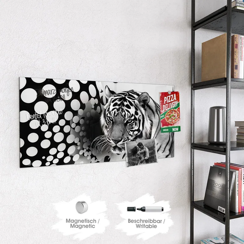 Magnettafel - Tiger und Kreise