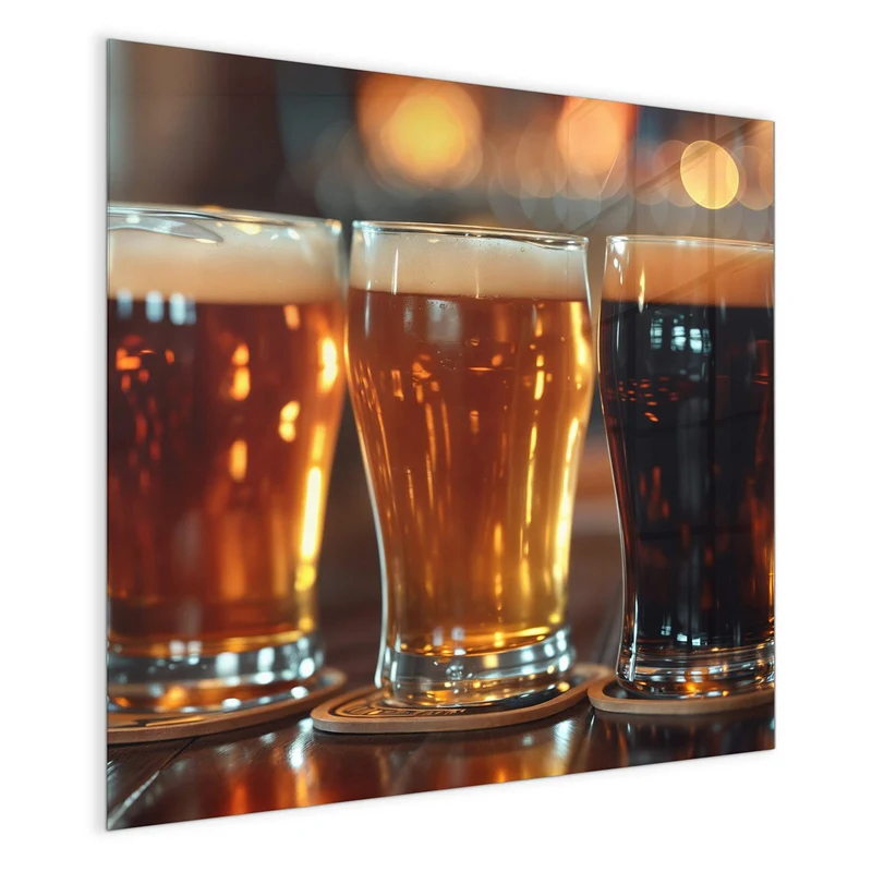 Magnettafel - Drei Biersorten