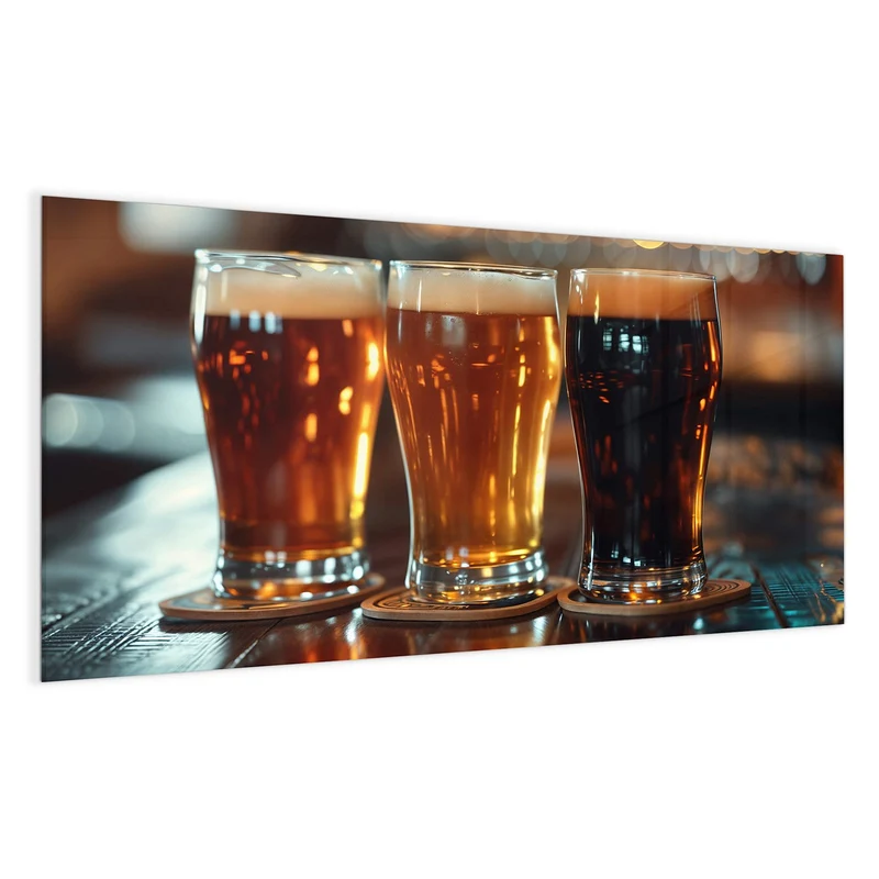 Magnettafel - Drei Biersorten