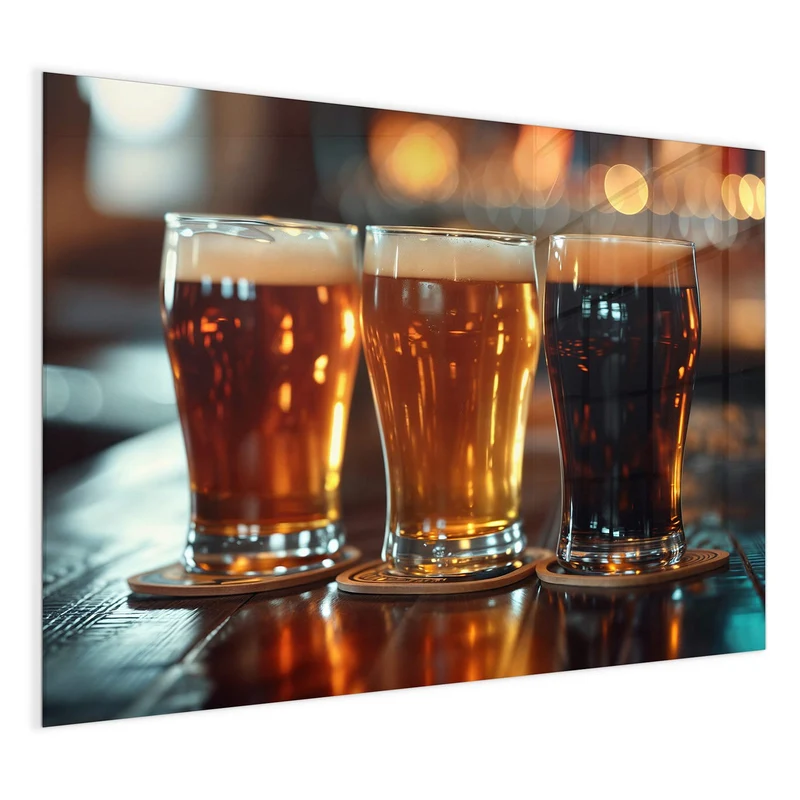 Magnettafel - Drei Biersorten