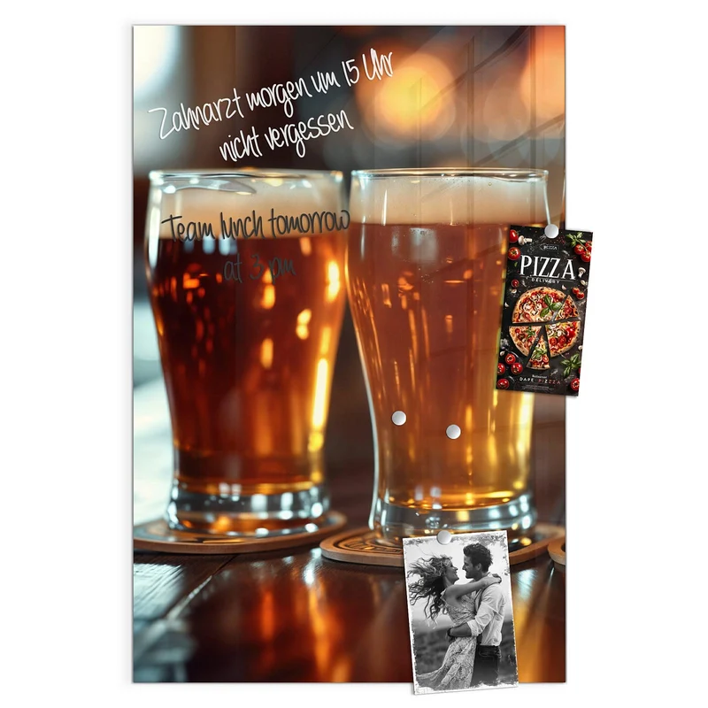Magnettafel - Drei Biersorten