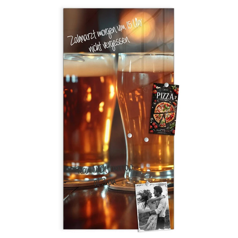 Magnettafel - Drei Biersorten