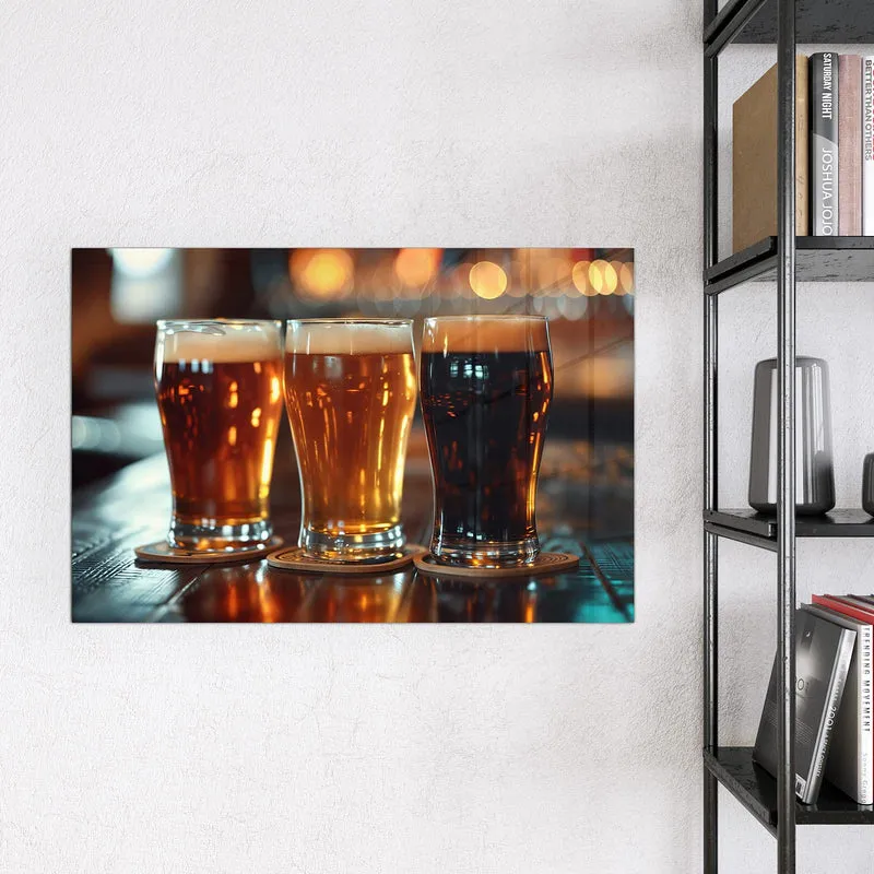 Magnettafel - Drei Biersorten