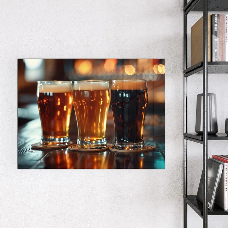 Magnettafel - Drei Biersorten