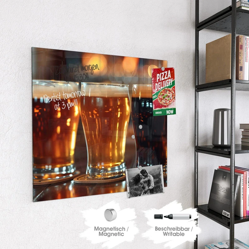 Magnettafel - Drei Biersorten