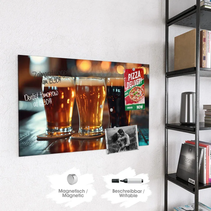 Magnettafel - Drei Biersorten