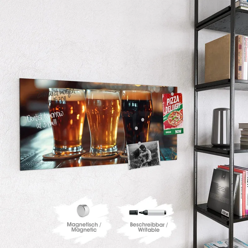 Magnettafel - Drei Biersorten