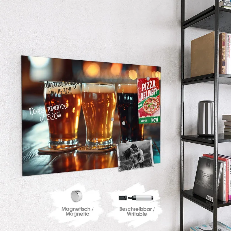 Magnettafel - Drei Biersorten
