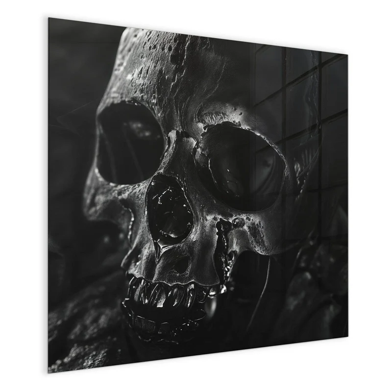 Magnettafel - Dunkler Totenkopf