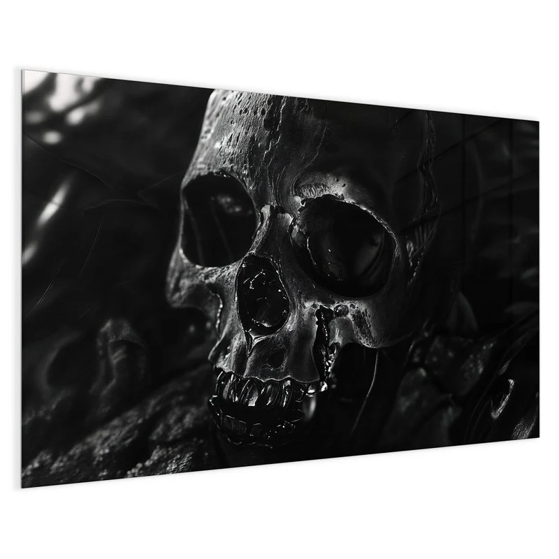 Magnettafel - Dunkler Totenkopf