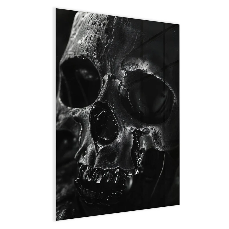 Magnettafel - Dunkler Totenkopf