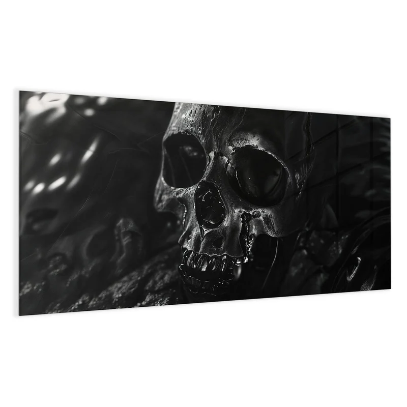 Magnettafel - Dunkler Totenkopf