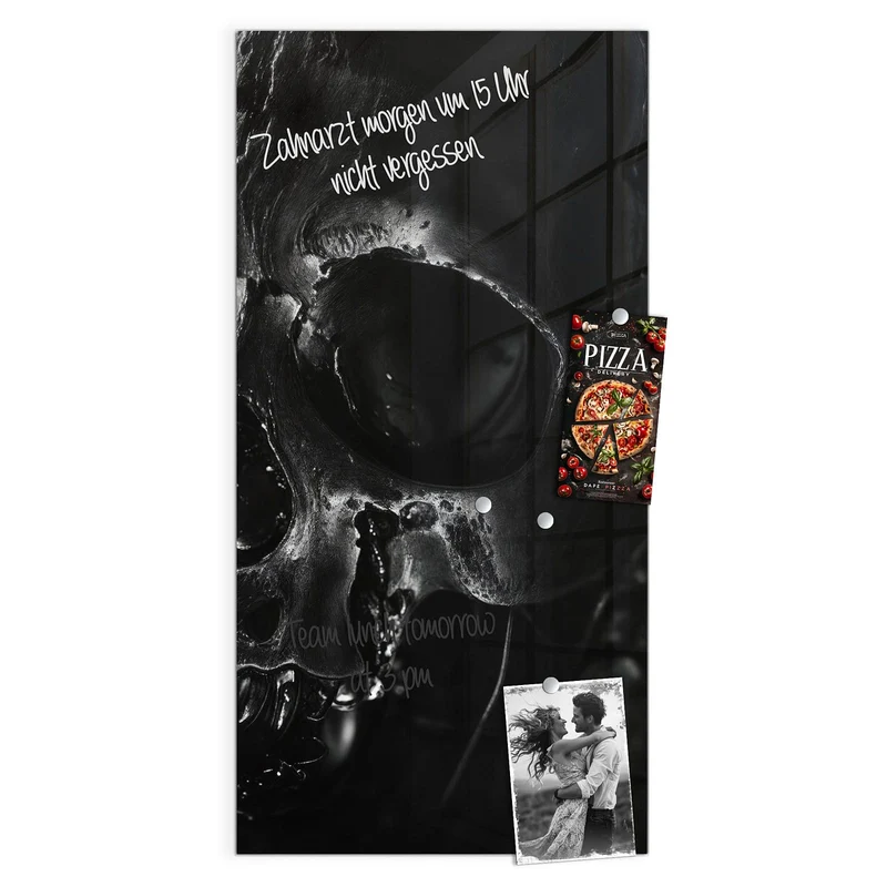 Magnettafel - Dunkler Totenkopf