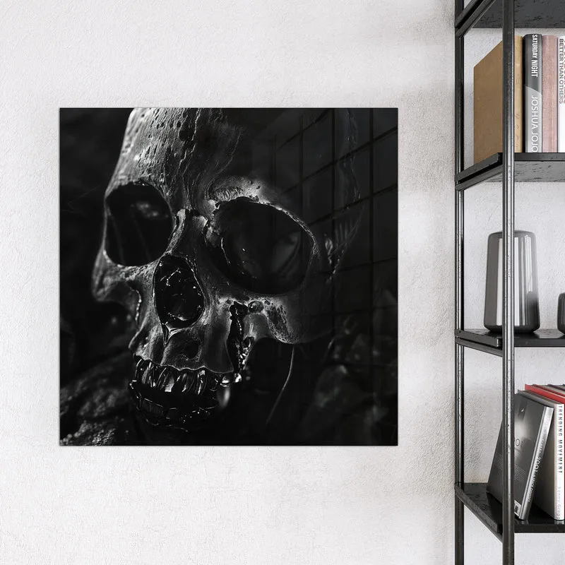 Magnettafel - Dunkler Totenkopf
