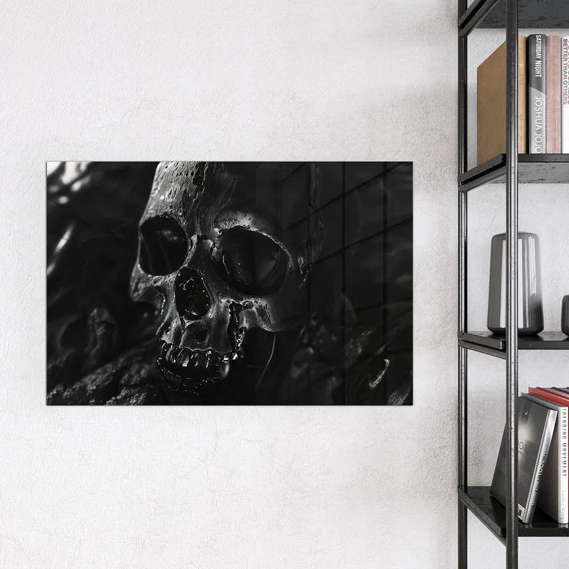 Magnettafel - Dunkler Totenkopf