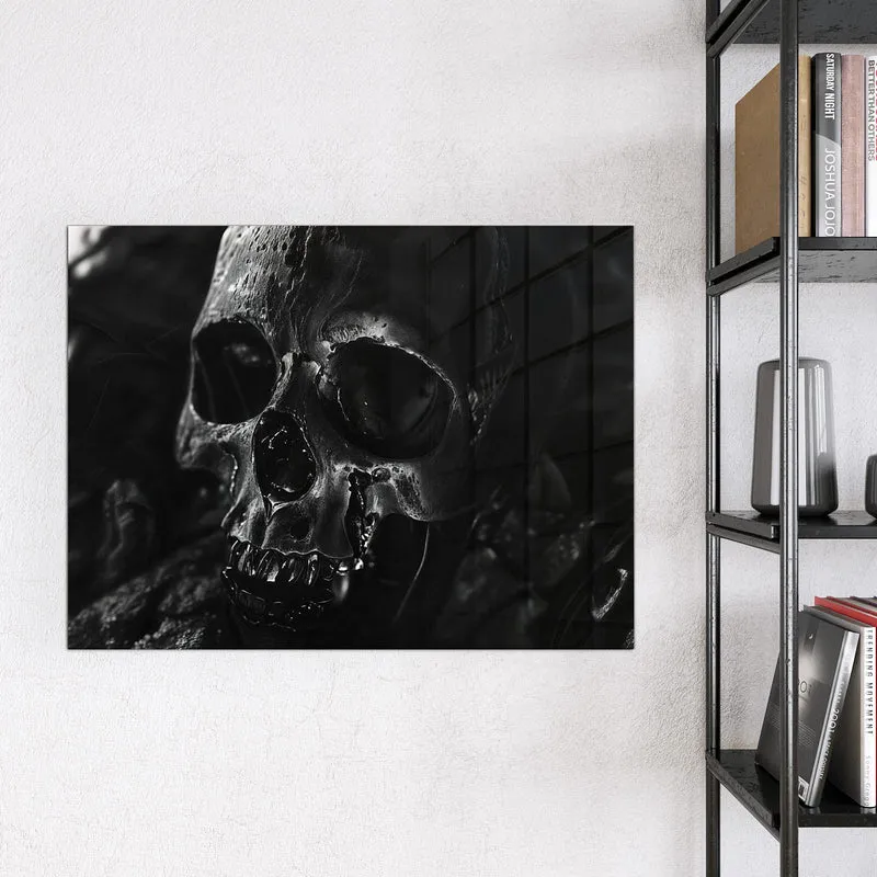 Magnettafel - Dunkler Totenkopf