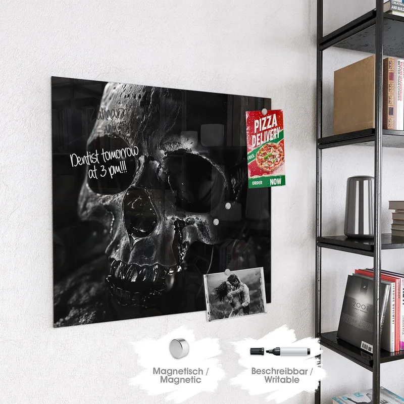 Magnettafel - Dunkler Totenkopf