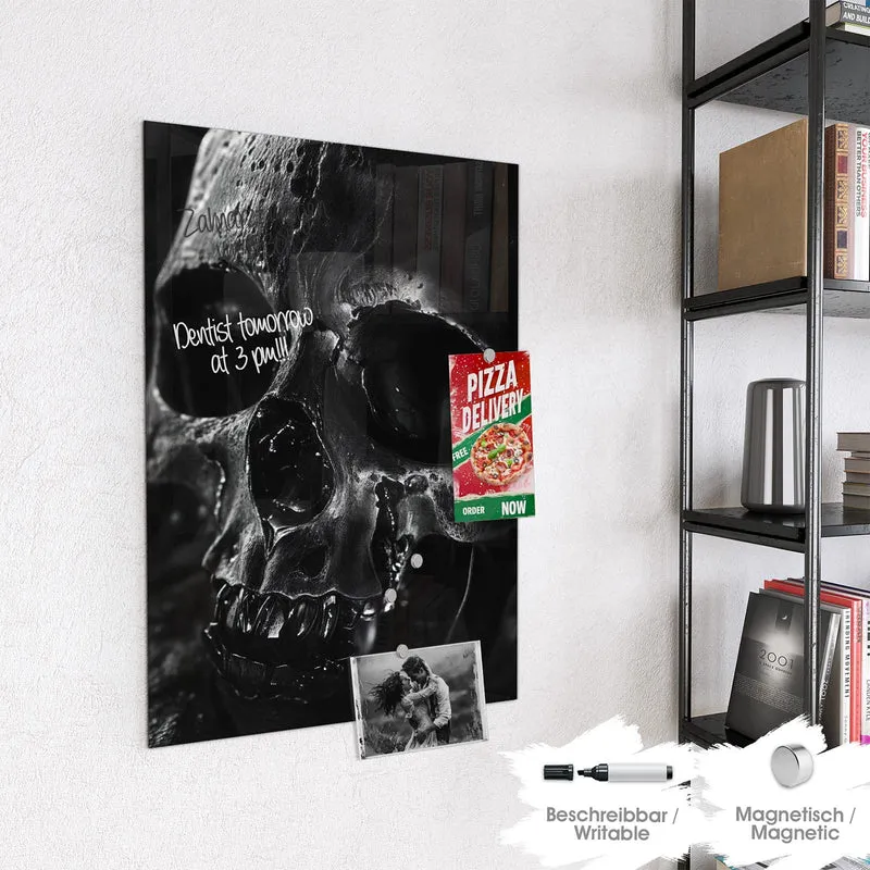 Magnettafel - Dunkler Totenkopf
