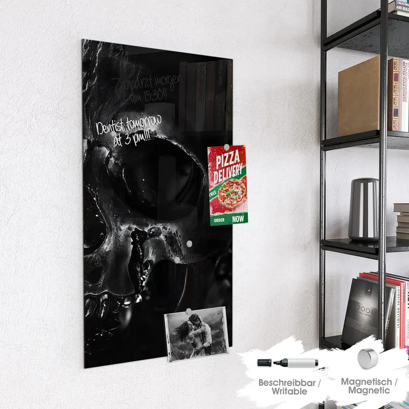 Magnettafel - Dunkler Totenkopf