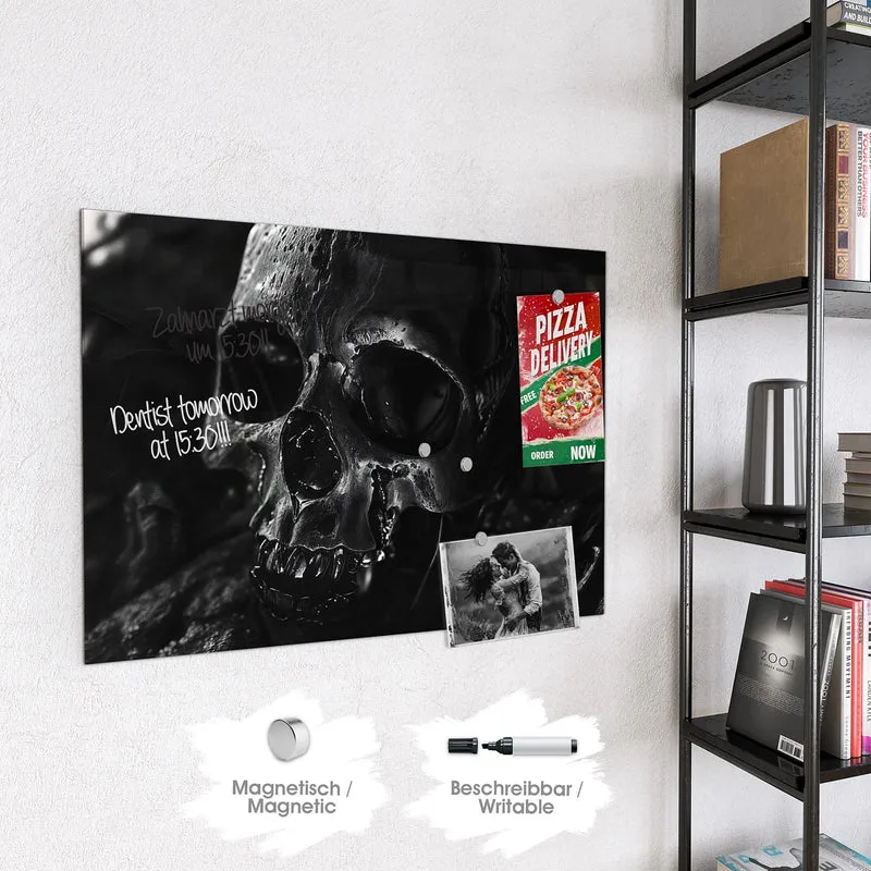 Magnettafel - Dunkler Totenkopf