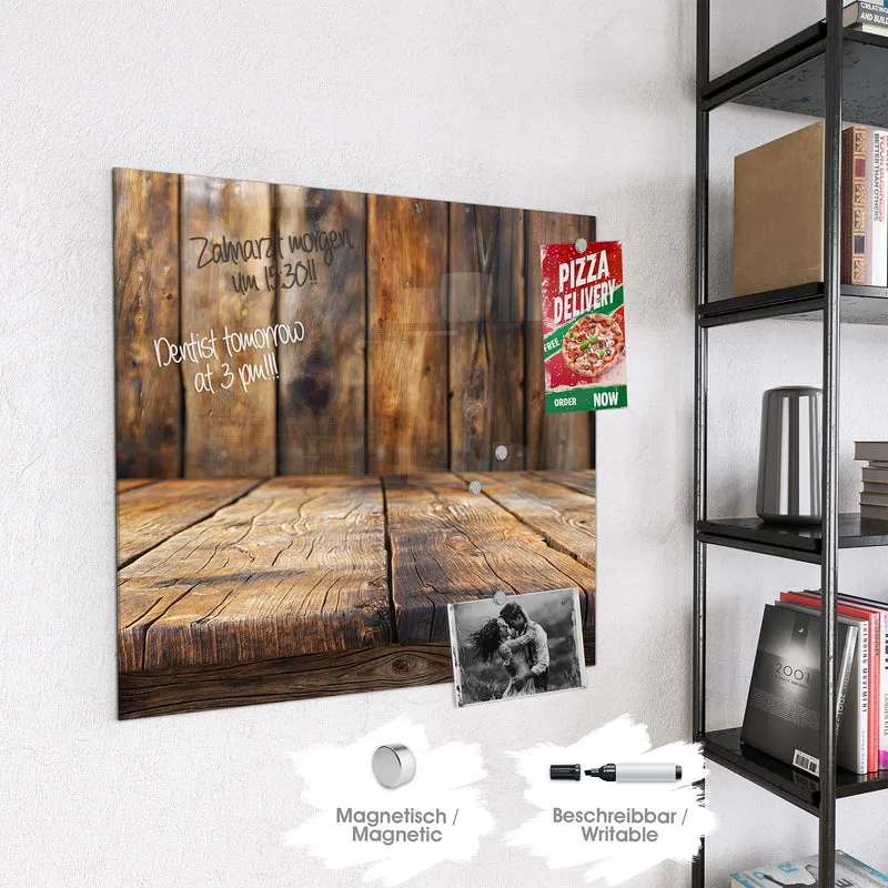 Magnettafel - Holzbodenoptik
