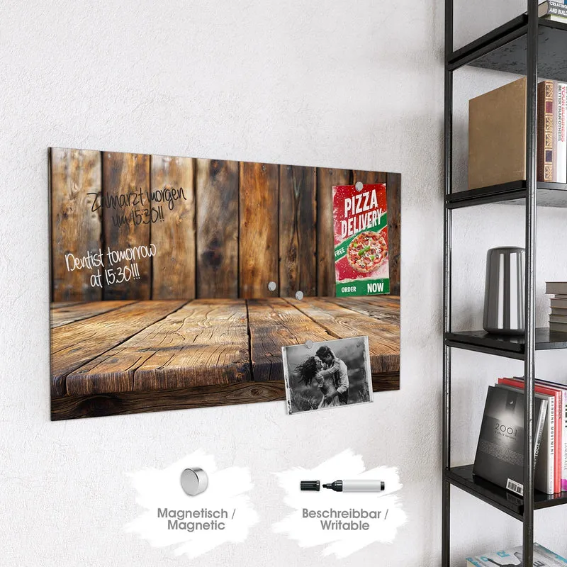 Magnettafel - Holzbodenoptik