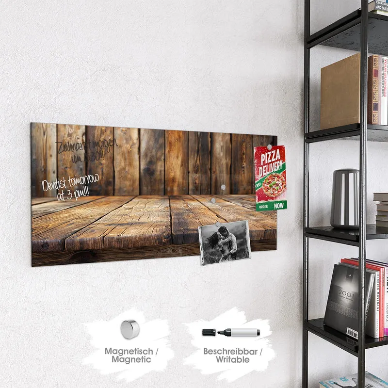 Magnettafel - Holzbodenoptik