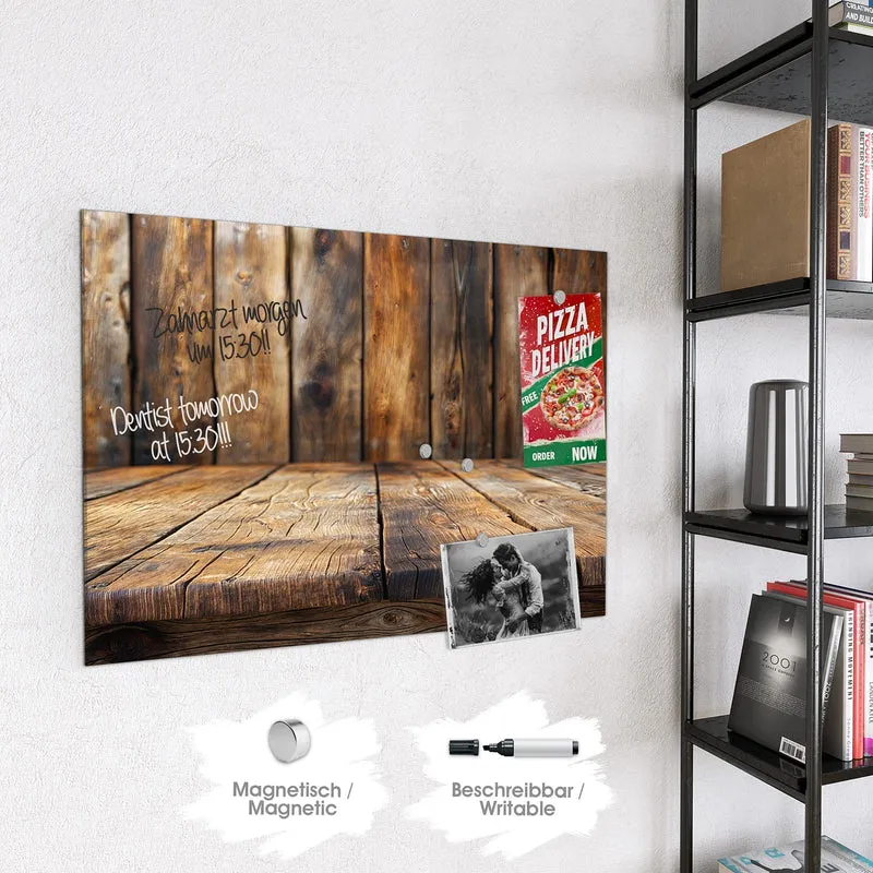 Magnettafel - Holzbodenoptik