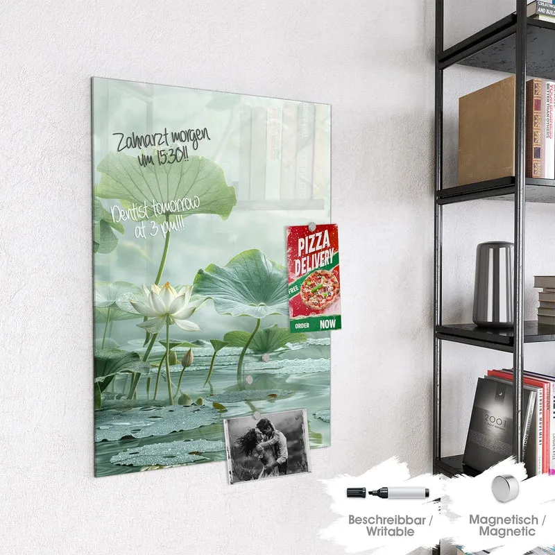 Magnettafel - Lotusteich