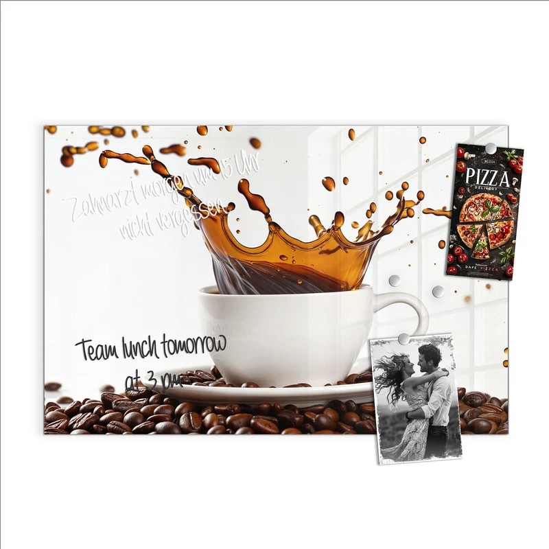 Magnettafel - Kaffeespritzer