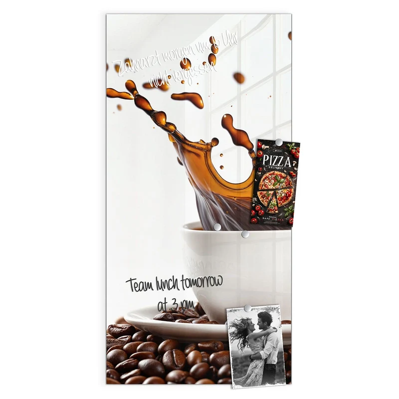 Magnettafel - Kaffeespritzer