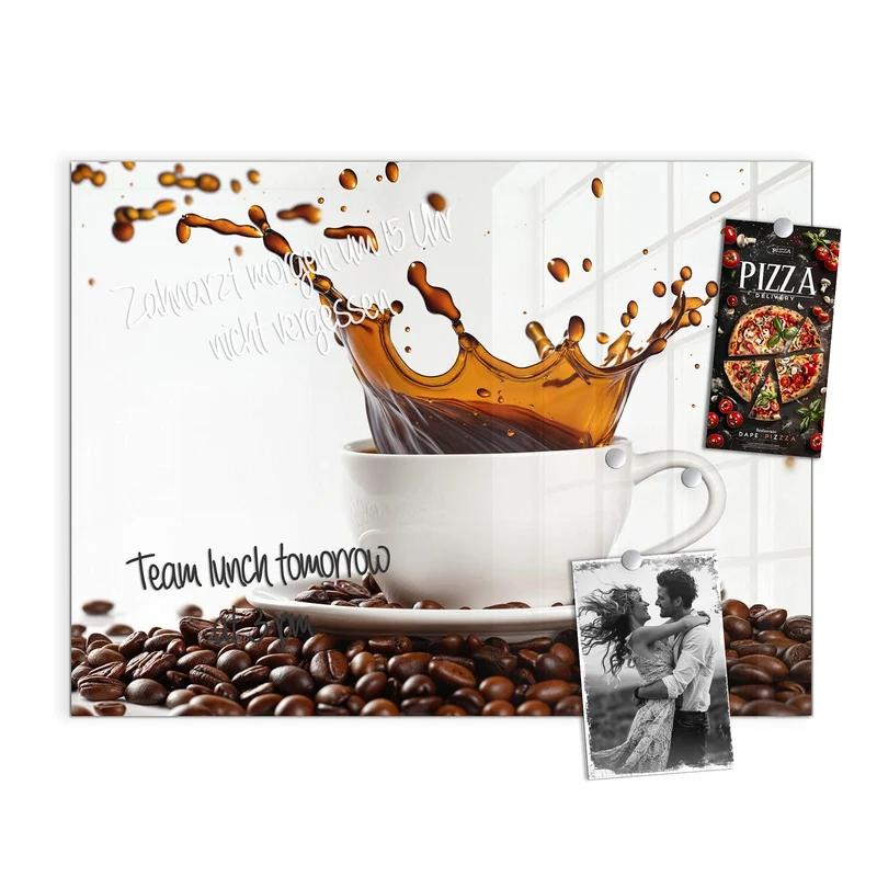 Magnettafel - Kaffeespritzer