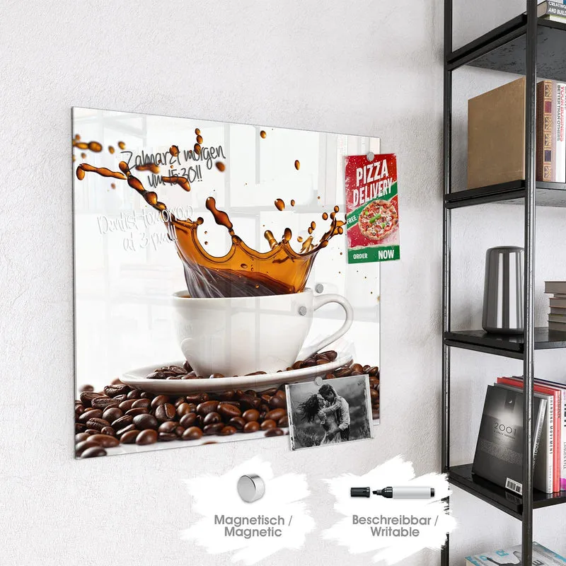 Magnettafel - Kaffeespritzer