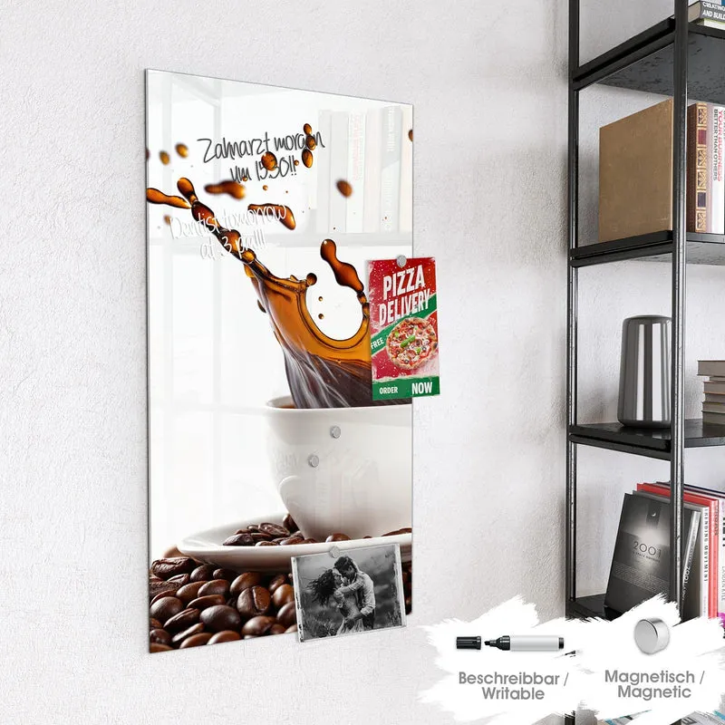 Magnettafel - Kaffeespritzer