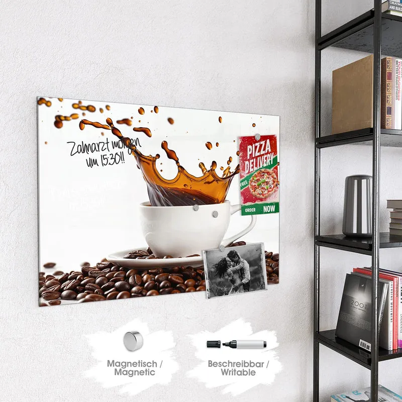 Magnettafel - Kaffeespritzer