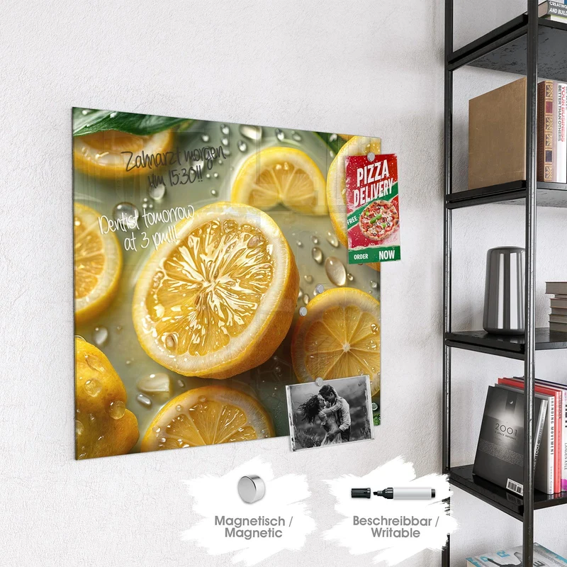 Magnettafel - Zitronenfrische