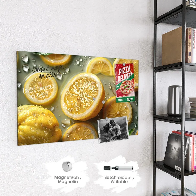 Magnettafel - Zitronenfrische
